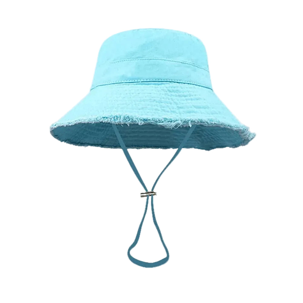 Bob Coton avec Cordon Ajustable – Bord Effiloché