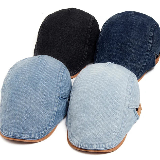 Béret Homme Denim – Texture Jean Ajustable