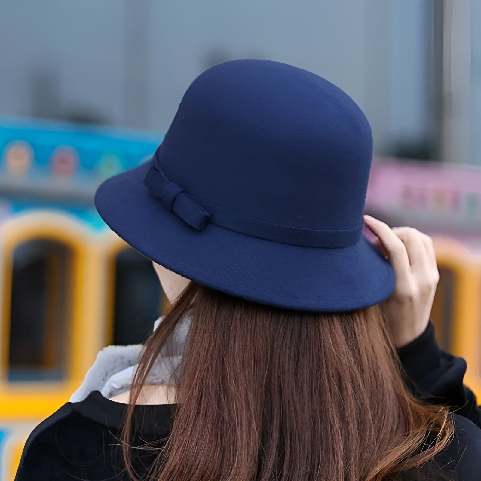 Chapeau Melon Cloche Femme - Ajustable