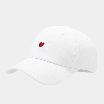 Casquette Minimaliste avec Cœur Brodé - Amor