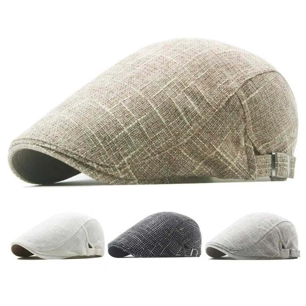 Béret Homme Vintage en Lin Léger - Glamberet