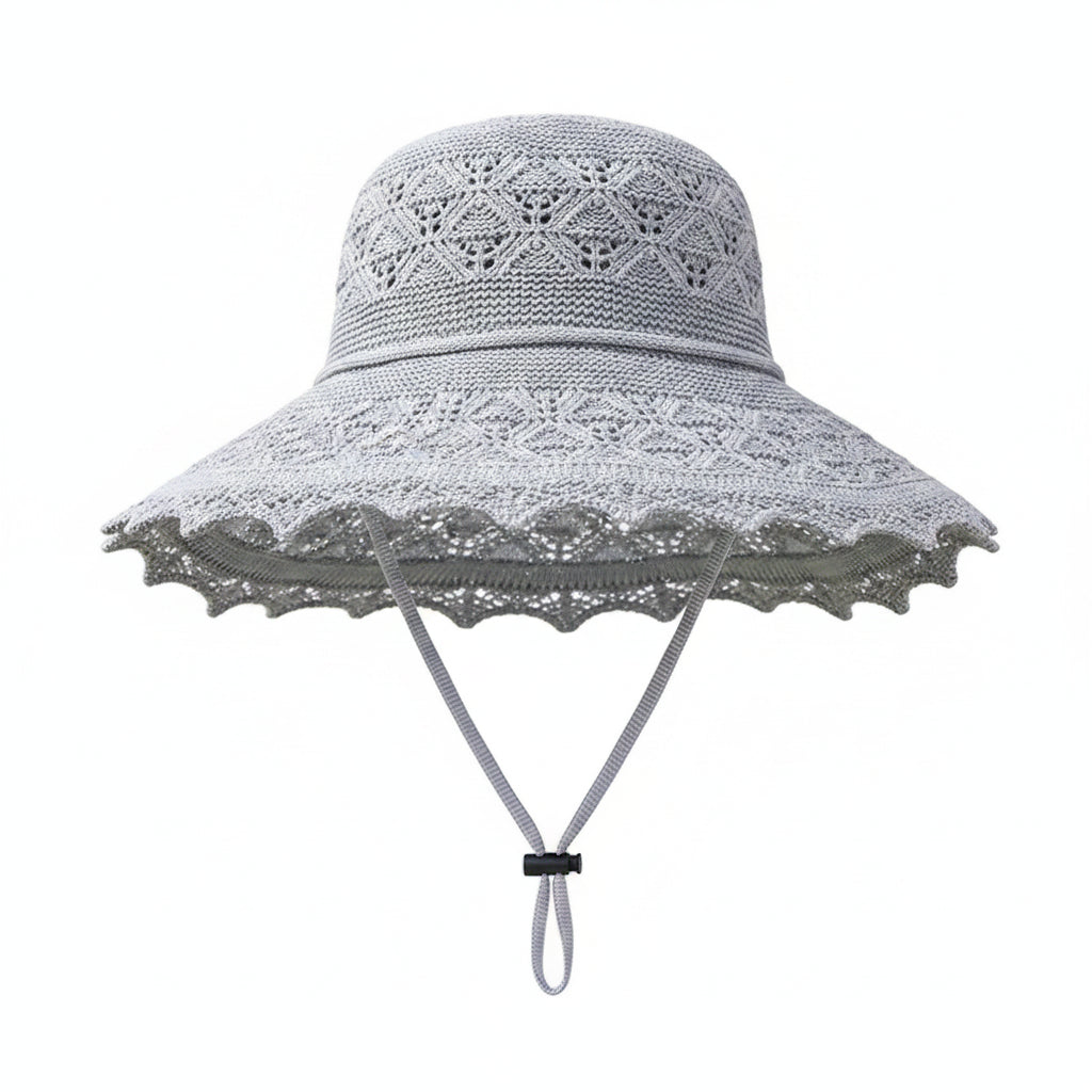 Chapeau de Paille Femme à Large Bord – Protection Solaire Ajourée