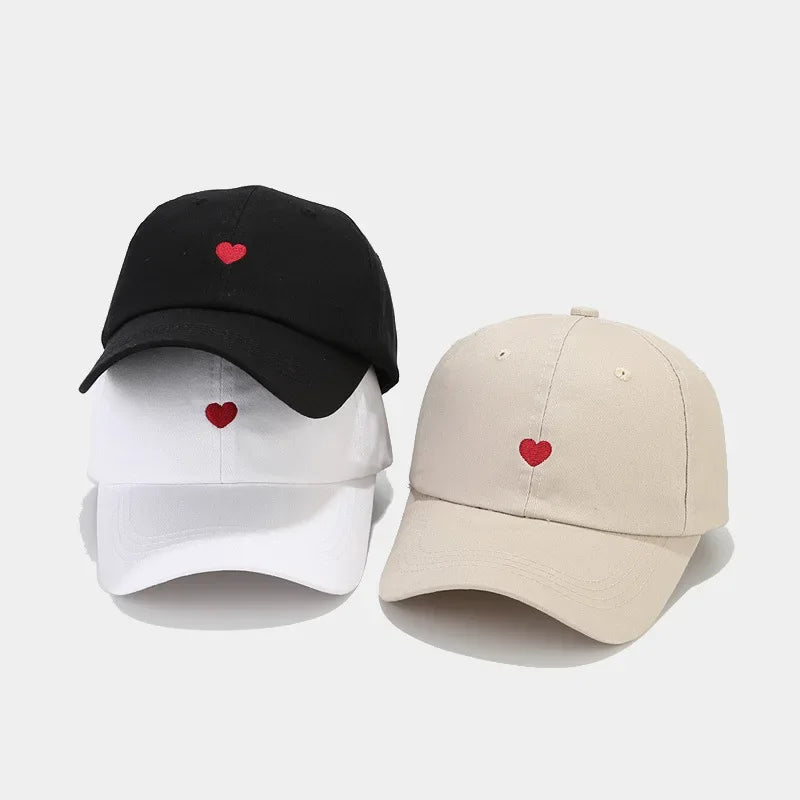 Casquette Minimaliste avec Cœur Brodé - Amor