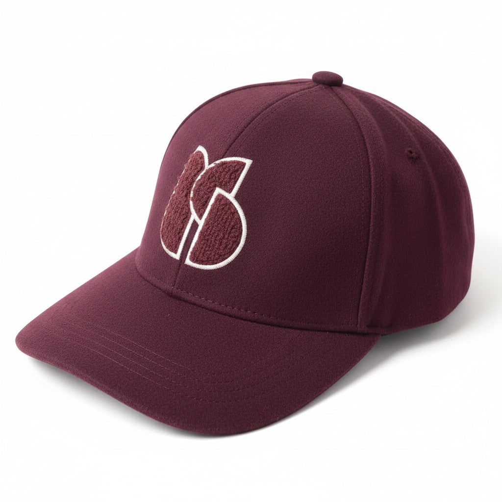 Casquette Baseball Laine – Broderie Lettre Contrastée