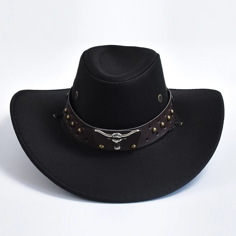 Chapeau Cowboy Style Western – Bandeau Clouté