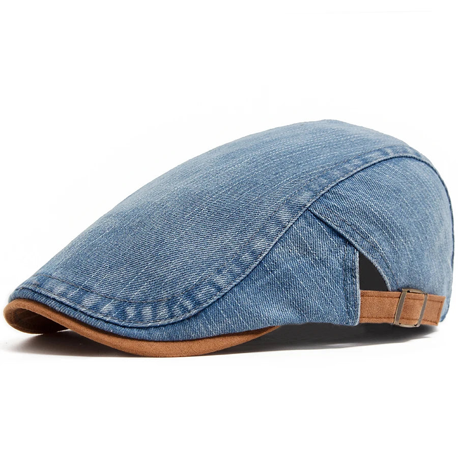 Béret Homme Denim – Texture Jean Ajustable