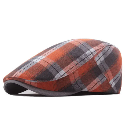 Béret Vintage en Tartan - Autumna