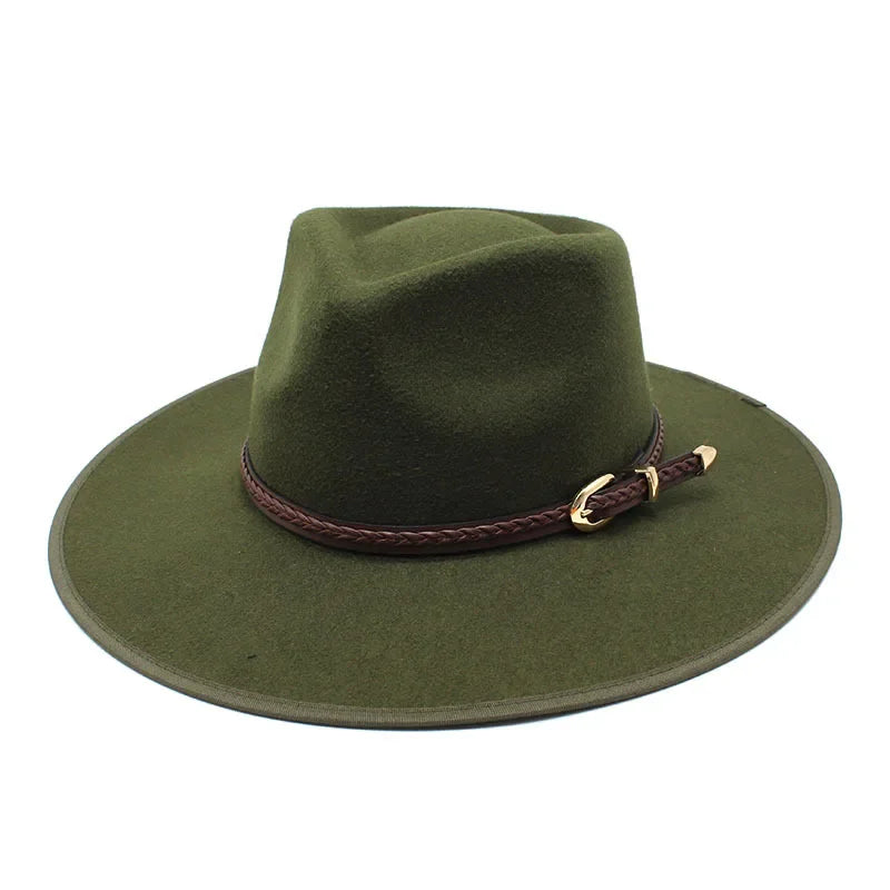 Chapeau Fedora Coton avec Cordon Tressé