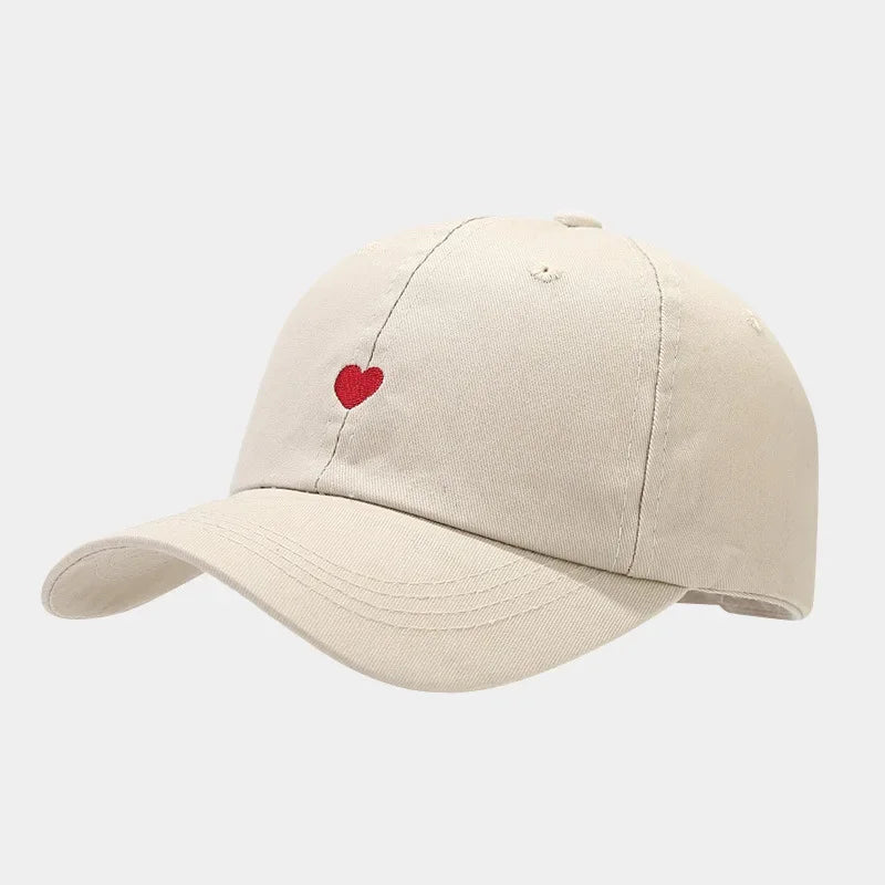 Casquette Minimaliste avec Cœur Brodé - Amor