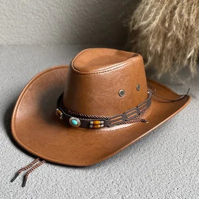 Chapeau Cowboy Faux Cuir - VaqueroVista - La Maison du Chapeau