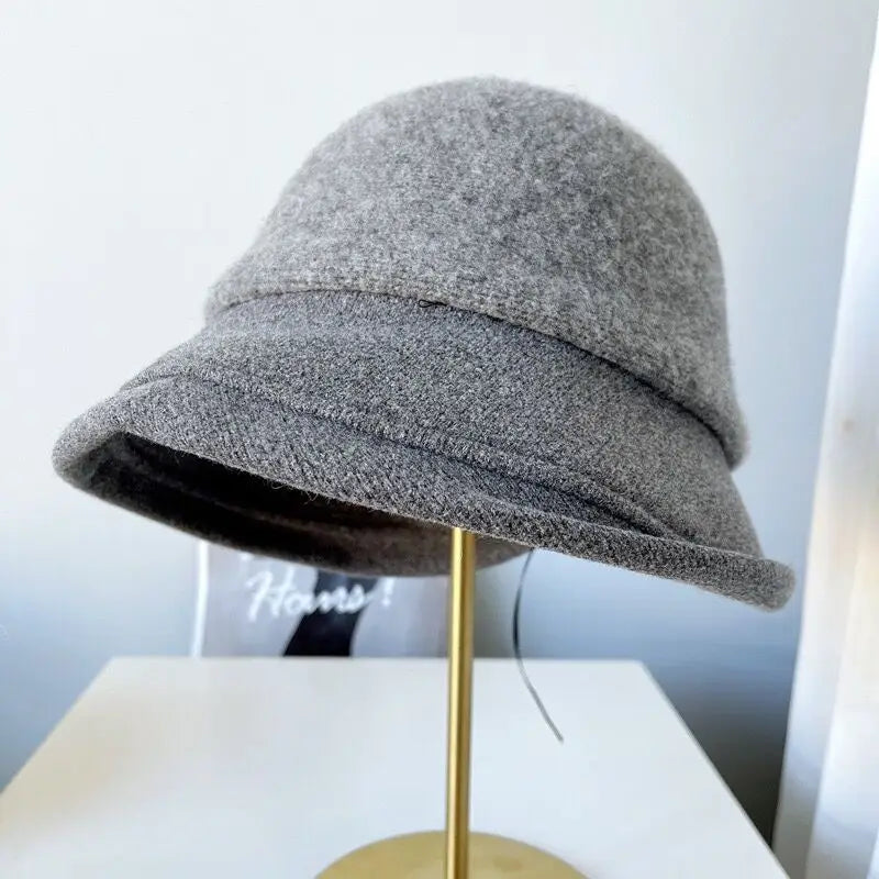 Chapeau Melon Cloche Femme Épais Hiver - La Maison du Chapeau