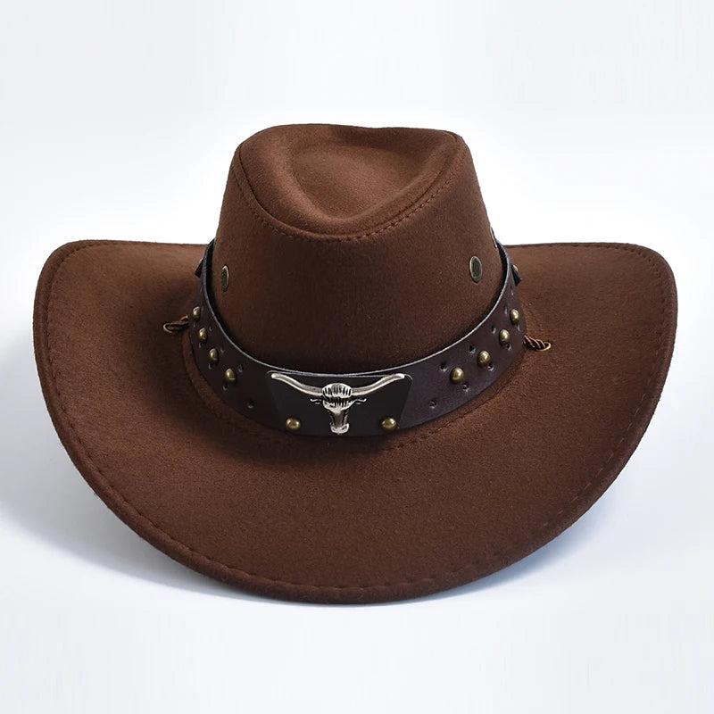 Chapeau Cowboy Style Western – Bandeau Clouté