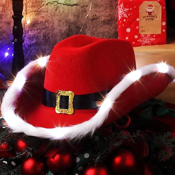 Chapeau De Cowboy Unisexe En Coton/polyester - Taille Unique Réglable 56-58 Cm, Bord 8 Cm, Style Western
