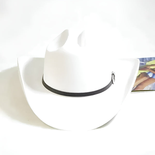 Chapeau De Cowboy Blanc - Style Western - Imperméable - Pour Homme - Look Rétro Et élégant