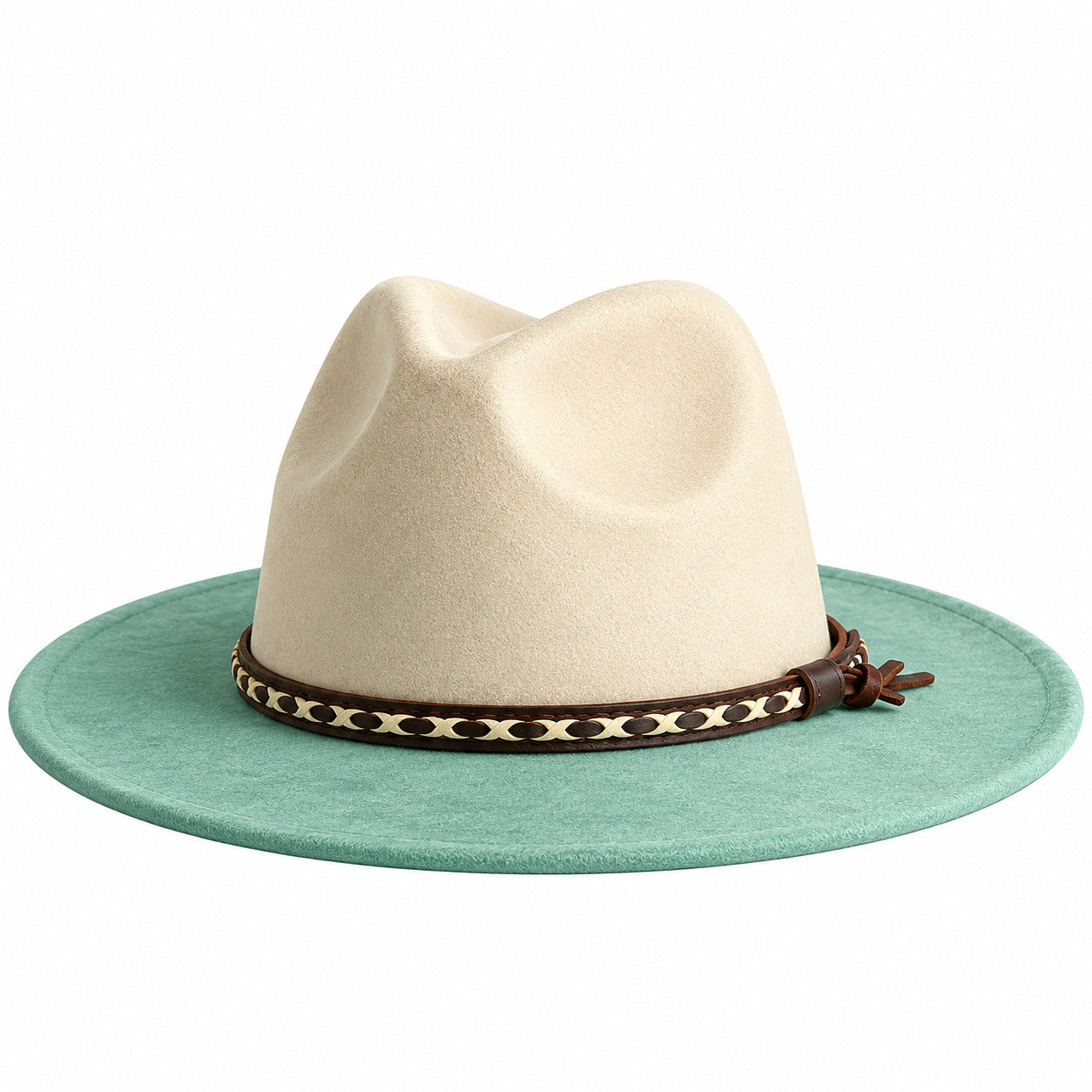 Chapeau Fedora Coton – Ruban Tressé