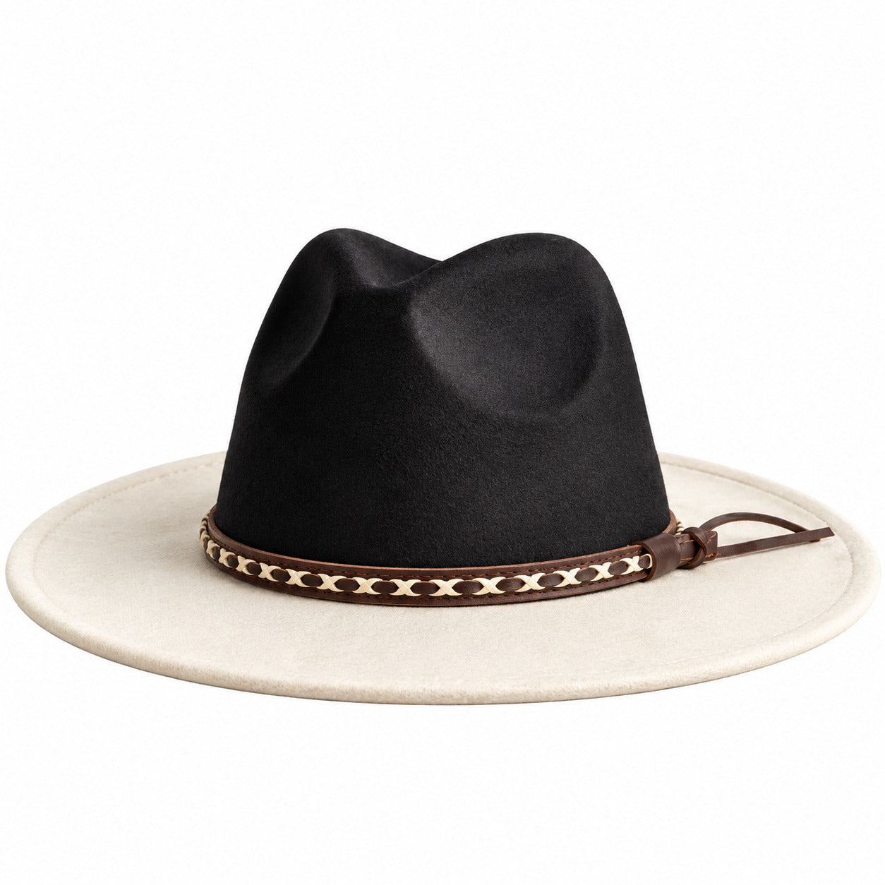Chapeau Fedora Coton – Ruban Tressé